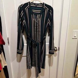 Express Striped Long Sleeve Dress Size XS